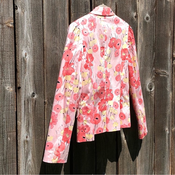 Apostrophe Stretch one button floral blazer size 4 - Picture 15 of 16